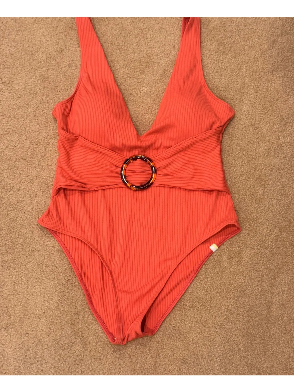 Summersalt Ribbed Backflip in Spiced Coral - NWOT
